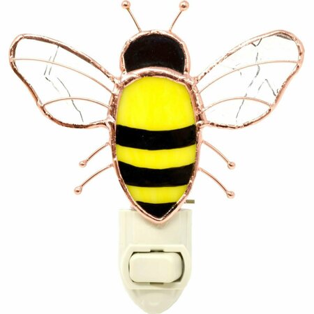 GIFT ESSENTIALS Stained Glass Bee Nightlight GE308